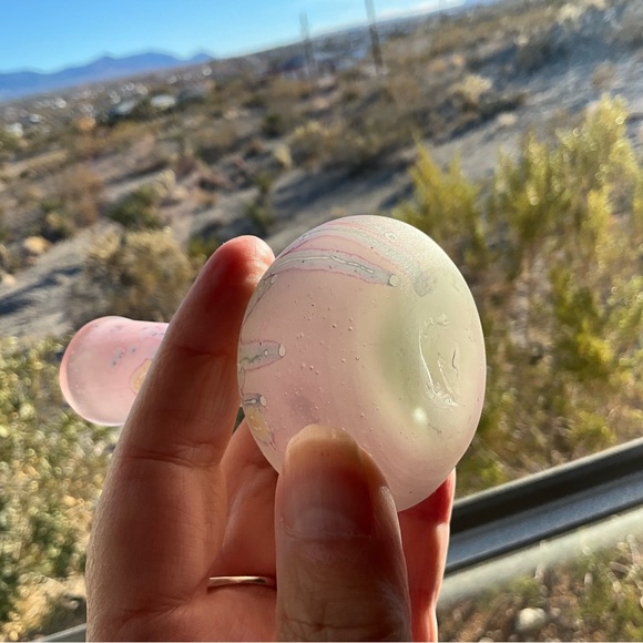 Rueven Glass Nouveau Art Bud Vase  Hand Blown Purple And Yellow - Picture 2 of 5